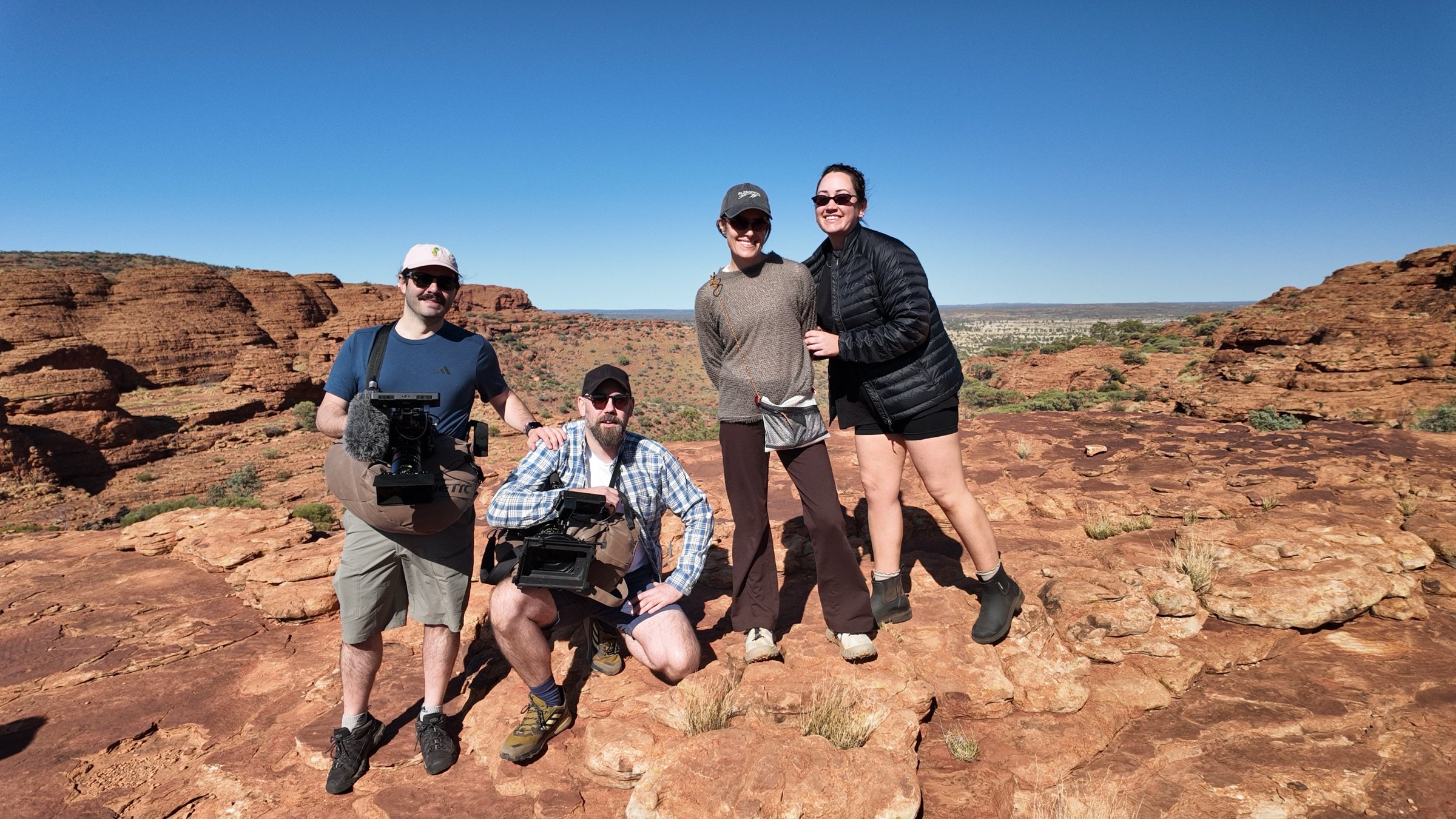 Aerial view of shoot location